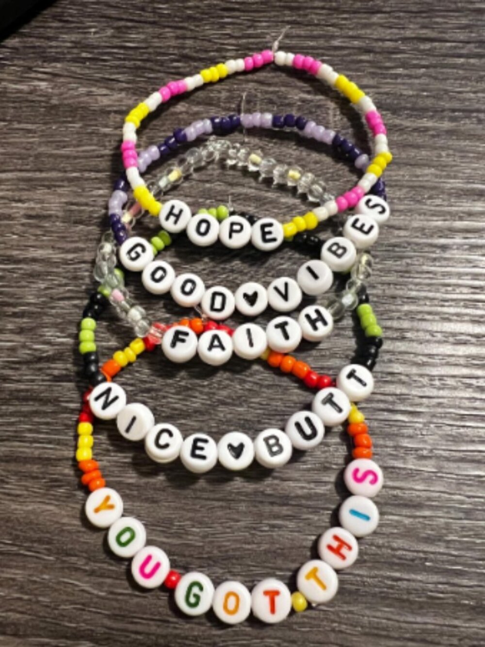 Inspirational Beaded Friendship Bracelets - Three Pack